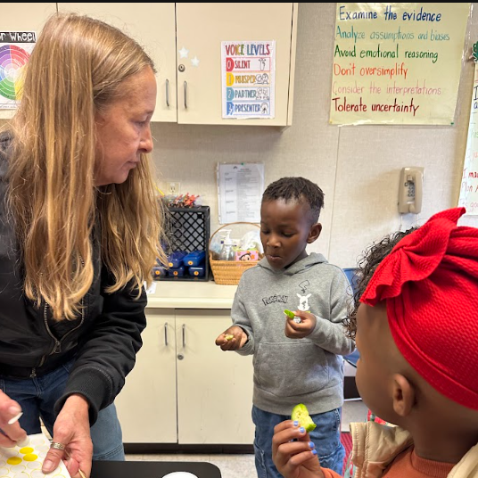 Juli Ward with Students