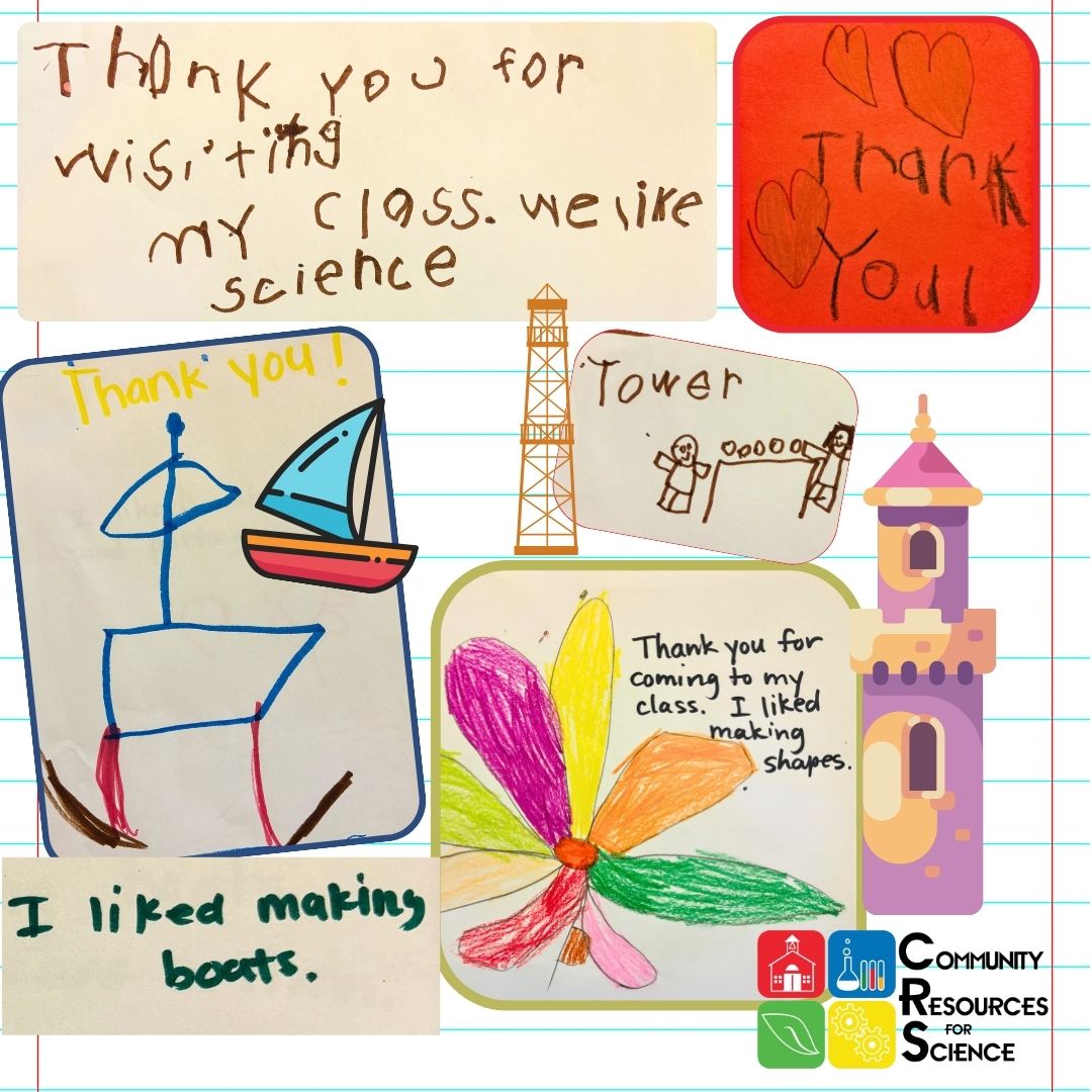images of boats and towers drawn by children